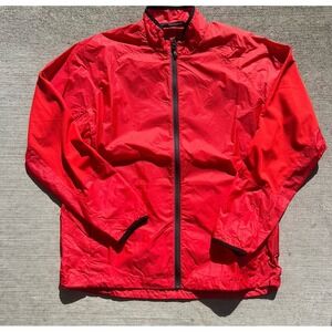 Sunice Men's Lightweight Full Zip Jacket Red Long Sleeve Size Large